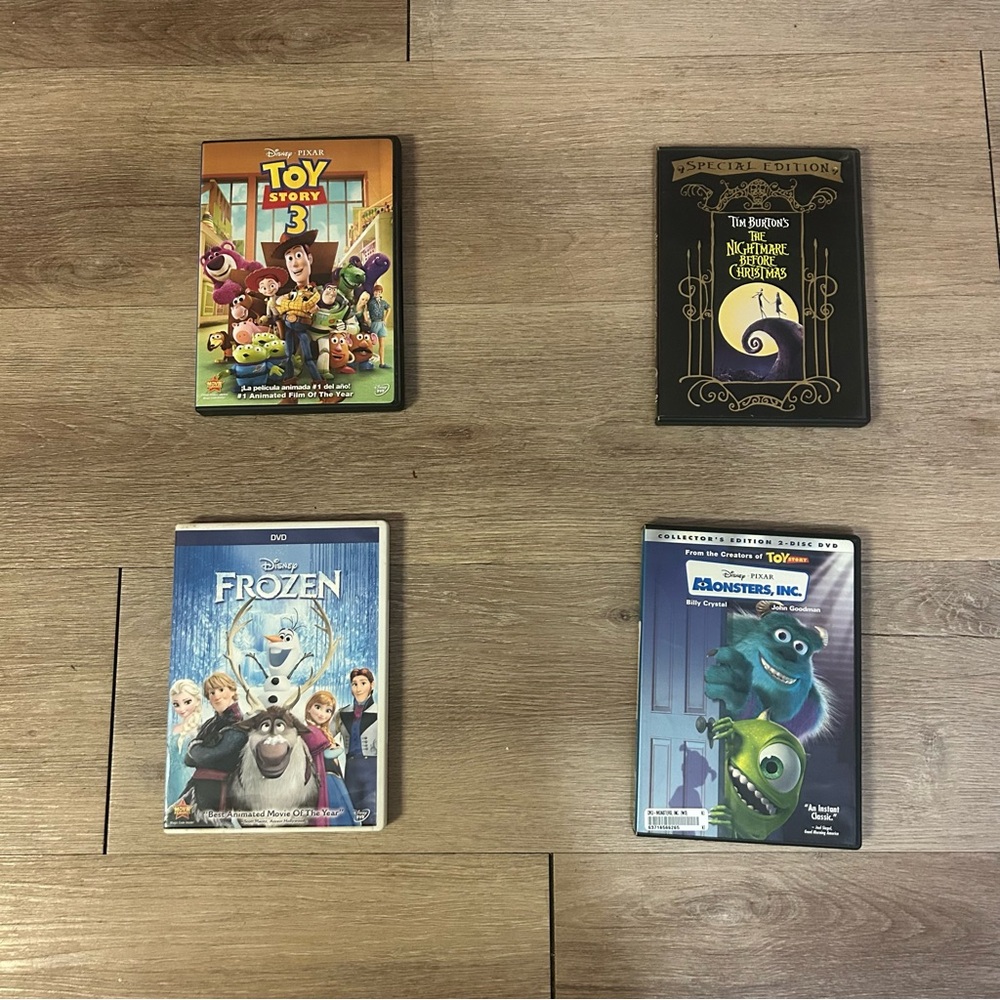 Disney/Pixar 4 Set of DVDs